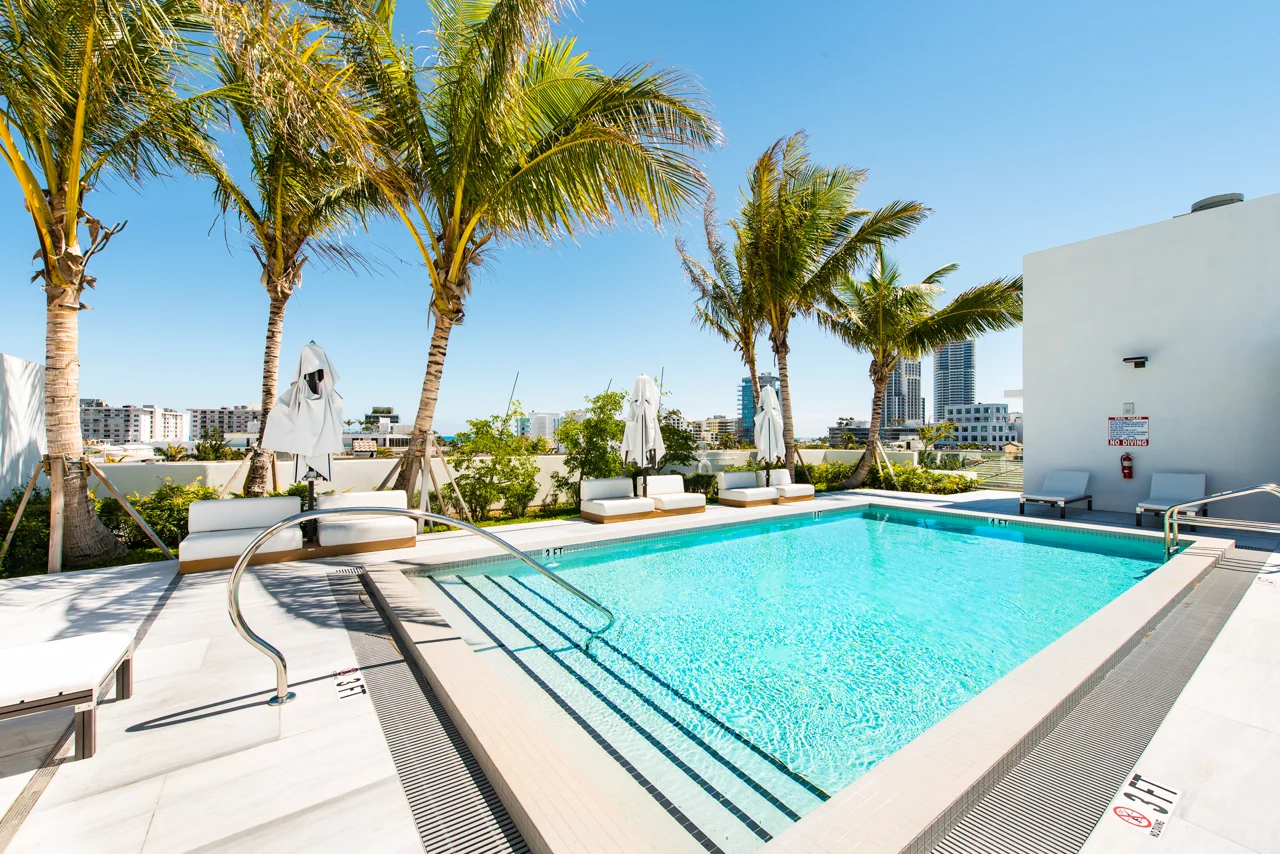 A Rooftop Swimming Pool in the Penthouse at The Louver House